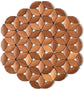 Round Wooden Pot Stand 24cm - Solid Wood Heat Resistant Table Protector for Kitchen & Dining Room