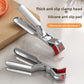 Stainless Steel Heat Resistant Anti-Scald Kitchen Tongs - Oven Stew Pot Scale Tongs - Multifunctional Silver 1pc