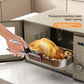 Stainless Steel Heat Resistant Anti-Scald Kitchen Tongs - Oven Stew Pot Scale Tongs - Multifunctional Silver 1pc