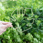 Gold Indoor Plant Stand for Climbing Plants - Plant Support Holder
