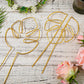 2 Pack Gold Plant Supports Indoor Outdoor Plant Stakes Clips Plant Stand for Plant Support