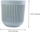 Ceramic Flower Pot - Indoor/Outdoor Use - Break Resistant - Black - 1 Piece - Wall-Mounted Planter