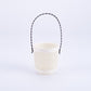 Ceramic Flower Pot - Indoor/Outdoor Use - Shatterproof - White - 1 Piece Wall-Mounted Planter