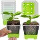12 Pcs Reusable Green Seedling Starter Pots - Mini Succulent Planters for Seed Germination