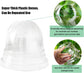 25 Pack Seedling Pots with Lids 9x14cm Reusable Mini Greenhouse Grow Trays for Propagation