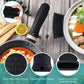 8 Pcs Silicone Pot Holders Set Cast Iron Handle Cover Heat Resistant Pot Handle Covers Potholder Non Slip Reusable Pan Sleeve for Frying Pan Kitchen Supplies(Black)