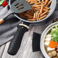 8 Pcs Silicone Pot Holders Set Cast Iron Handle Cover Heat Resistant Pot Handle Covers Potholder Non Slip Reusable Pan Sleeve for Frying Pan Kitchen Supplies(Black)