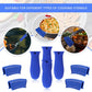 8 Pcs Silicone Pot Holders Set Cast Iron Handle Cover Heat Resistant Pot Handle Covers Potholder Non Slip Reusable Pan Sleeve for Frying Pan Kitchen Supplies(Blue)