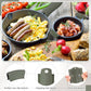 8 Pcs Silicone Pot Holders Cast Iron Handle Cover Heat Resistant Pot Handle Covers Potholder Non Slip Reusable Pan Sleeve for Frying Pan Kitchen Supplies(Dark Color)