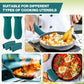 8 Pcs Silicone Pot Holders Set Cast Iron Handle Cover Heat Resistant Pot Handle Covers Potholder Non Slip Reusable Pan Sleeve for Frying Pan Kitchen Supplies(Green)