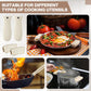 8 Pcs Silicone Pot Holders Set Cast Iron Handle Cover Heat Resistant Pot Handle Covers Potholder Non Slip Reusable Pan Sleeve for Frying Pan Kitchen Supplies(Khaki)