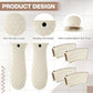 8 Pcs Silicone Pot Holders Set Cast Iron Handle Cover Heat Resistant Pot Handle Covers Potholder Non Slip Reusable Pan Sleeve for Frying Pan Kitchen Supplies(Khaki)