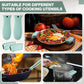 8 Pcs Silicone Pot Holders Cast Iron Handle Cover Heat Resistant Pot Handle Covers Potholder Non Slip Reusable Pan Sleeve for Frying Pan Kitchen Supplies(Mint Green)