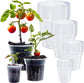 36 Pack 4/5/6/7 Inch Clear Nursery Pots for Plants, Plant Pots with Drainage Holes, Transparent Seedling Pots for Seed Starters Planter Flower