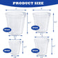 36 Pack 4/5/6/7 Inch Clear Nursery Pots for Plants, Plant Pots with Drainage Holes, Transparent Seedling Pots for Seed Starters Planter Flower