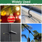 Christmas Light Clips Outdoor - 200 Pcs Holiday Lights Clip Plastic Gutter Hooks Outside Xmas Light Hangers for Hanging Christmas Halloween Decor (Black)