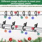 Christmas Light Clips Outdoor - 200 Pcs Holiday Lights Clip Plastic Gutter Hooks Outside Xmas Light Hangers for Hanging Christmas Halloween Decor (Black)