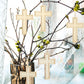 48 Pack Cross Wooden Hanging Ornaments Unfinished Wood Blank Cross Craft with Gold String for Easter Tree Wedding Birthday Halloween Christmas Party Decoration