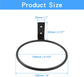 6pcs 6 Inch Wall Flower Pot Holder Ring, 15cm Black Wall Plant Stand Hanger Holder Hook Bracket for Indoor Outdoor Garden Planter
