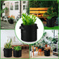 12-Pack 10 Gallon Plant Grow Bags, Thickened Nonwoven Fabric Pots with Handles, Vegetable Planter Bags Containers, Cloth Planters for Garden