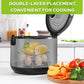 Steam Rack, 3-7/8" and 1-5/8" Tall Trivet for Instant Pot 6 Qt and 8 Qt, Heavy Duty 18/8 Stainless Steel Steamer Rack Fit Pressure Cooker