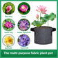 12 Pack Aquatic Plant Pots for Pond, Reusable Fabric Aquatic Plant Pots, Breathable Pond Plant Basket Grow Bags with Handles for Aquatic Plants, Bog Plant, Water Lily, Lotus, Flower (1 Gallon)