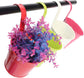 Flower Pots,10 Pcs Metal Iron Hanging Flower Plant Pots Balcony Garden Plant Planter Baskets Fence Bucket Pot 4&
