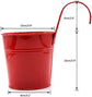 Flower Pots,10 Pcs Metal Iron Hanging Flower Plant Pots Balcony Garden Plant Planter Baskets Fence Bucket Pot 4&