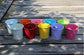 Flower Pots,10 Pcs Metal Iron Hanging Flower Plant Pots Balcony Garden Plant Planter Baskets Fence Bucket Pot 4&