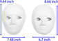 14-Pack Paper Mache Masks (2 Sizes) & 16-Pack Cat Mask White Blank for Party, Cosplay, Artistic Projects, Theater, Halloween, Masquerade Parties, Classroom Art