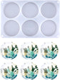 Resin Coaster Molds,6 Cavity Resin Molds Silicone Extra Deep Round Coaster Molds for Epoxy Resin,Resin Molds for Flowers Preservation,Art Casting,Cups Mats,DIY Crafts