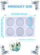 Resin Coaster Molds,6 Cavity Resin Molds Silicone Extra Deep Round Coaster Molds for Epoxy Resin,Resin Molds for Flowers Preservation,Art Casting,Cups Mats,DIY Crafts