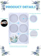 Resin Coaster Molds,6 Cavity Resin Molds Silicone Extra Deep Round Coaster Molds for Epoxy Resin,Resin Molds for Flowers Preservation,Art Casting,Cups Mats,DIY Crafts