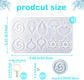 Leaf Resin Jewelry Molds,Silicone Epoxy Resin Earring Molds with Hole Water Droplets Keychain with Key Buckle Accessories Pendant Molds for Women Gift DIY Crafts