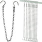 10 Pack SIL Storagehook Silver Hanging Chains with Hooks, Grow Lights Chain adjusable fit bird feeders for outdoors, Plant hanger indoor, Hanging Planter, Wind Chime, Pendant light, Christmas wreath