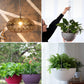 10 Pack SIL Storagehook Silver Hanging Chains with Hooks, Grow Lights Chain adjusable fit bird feeders for outdoors, Plant hanger indoor, Hanging Planter, Wind Chime, Pendant light, Christmas wreath