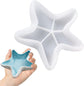 Starfish Tray Silicone Mold, Candle Holder Jewelry Plate Silicone Mold for Epoxy Resin, Trinkets Container Storage Dish Mould for Resin Concrete Cement Art Craft DIY Home Decor