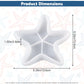 Starfish Tray Silicone Mold, Candle Holder Jewelry Plate Silicone Mold for Epoxy Resin, Trinkets Container Storage Dish Mould for Resin Concrete Cement Art Craft DIY Home Decor