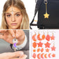 3Pcs Resin Jewelry Molds, Jewelry Molds for Epoxy Resin, Star Silicone Molds with 40Pcs Jump Rings, Jewelry Making Kit with Hole for DIY Crafts Pendant Earring Necklace (Star)