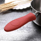 4 Packs Silicone Hot Handle Holder Kitchen Heat Resistant Fry Pan Milk Pot Sleeve Grip Handle Cover Potholder for Cast Iron Skillets Griddles Metal & Aluminum Cookware – Black & Red