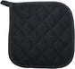 5 PCS Pot Holders for Kitchen, Cotton Potholers with Great Heat Resistance, Hot Pads, Trivets for Cooking and Baking Black