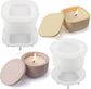 2 PCS Candle Jar Molds Silicone Concrete Mold with Lids Epoxy Resin Casting Molds for DIY Trinket Storage Container Candle Holder, Candy Jewelry Container, Craft Present Planter Making Tools