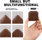 10 Pcs Pan Scrapers,Plastic Scraper Pot and Pan Cleaning Tools Brown Kitchen Scraper for Pot,Wok,Skillet,Grill