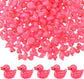 150 Pcs Mini Resin Ducks Pink Tiny Ducks Miniature Duckies Bulk Small Plastic Duckies Figures for Office Home Hide and Seek Prank Game Craft Dollhouse Party Favor Gift Valentine