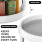 2-Tier Lazy Susan Spice Organizer, 10" Diameter, White/Gray
