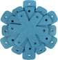 Pot Pan Protectors, Set of 12 and 4 Different Sizes, Larger & Thicker Cyan Pan Protector Pads, Pan Pot Separator Pads for Stacking and Protecting Your Cookware
