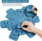Pot Pan Protectors, Set of 12 and 4 Different Sizes, Larger & Thicker Cyan Pan Protector Pads, Pan Pot Separator Pads for Stacking and Protecting Your Cookware