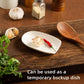 Ceramic Spoon Rest for Kitchen Counter 5.1 Inch Porcelain Spoon Holder Farmhouse Cooking and Coffee Spoon Rest for Stove Top (white)