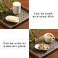 Ceramic Spoon Rest for Kitchen Counter 5.1 Inch Porcelain Spoon Holder Farmhouse Cooking and Coffee Spoon Rest for Stove Top (white)