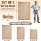 2 PCS Burlap Sack - 19.6" x 35" Burlap Bags for Plants High Density Natural Jute Bag of Potatoe Storage Plant Grow Bags with Rope Potato Sacks Race Bag Halloween,Christmas Decorations